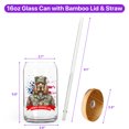 thumbnail image 5 of Happy Father's Day Honoring Veterans Cocker Spaniel in Army Uniform 16oz Glass Cup Mug Cockers Dog Lover Gifts Glass Can with Bamboo Lid and Straw - 13007, 5 of 5