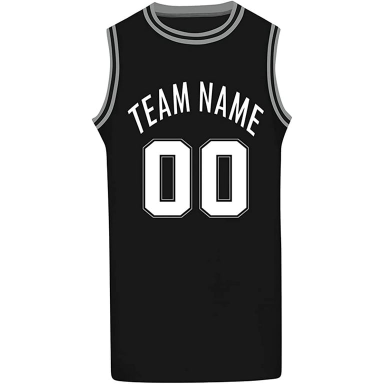 Custom Silver Gray White Round Neck Basketball Jersey Youth Size:M