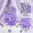 thumbnail image 3 of Number Birthday Candle, Glitter Rhinestone Crown, 1 Piece,Suitable for Kids Birthday Party Cake Decoration, 3 of 5