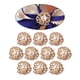 thumbnail image 5 of 10pcs Oval Ftback Acrílico Crystal Rhinestone Botón Ribbon, 5 of 9