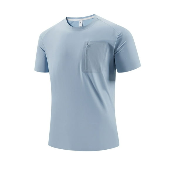 AnuYalue Mens Athletic Shirt Big and Tall Short Sleeve T-Shirt Lightweight Outdoor Running Tees Casual Breathable Tops