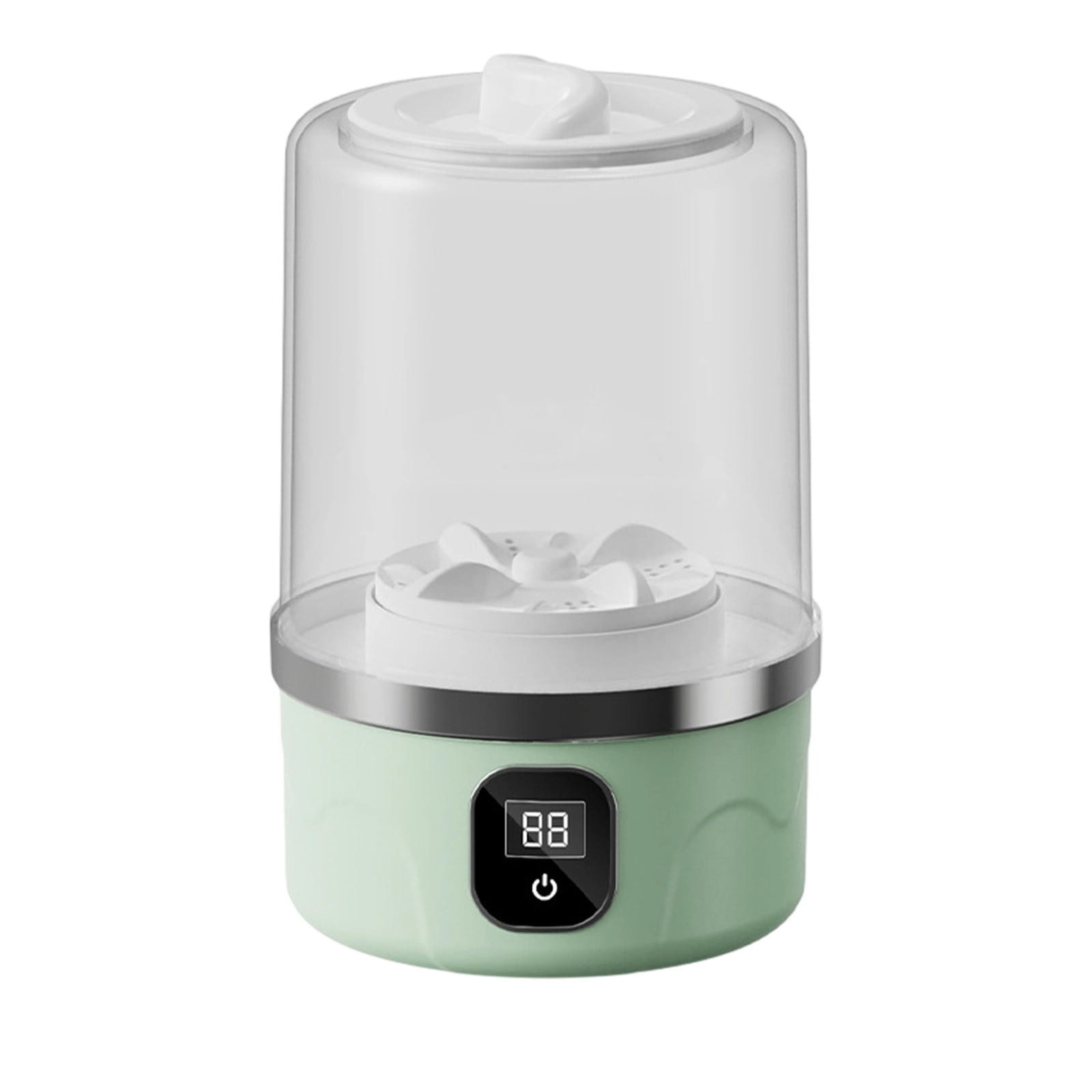 Mini Laundry Tool Compact Space-Saving Washer Gentle Fabric Care Efficient Water Power Use,Small Apartments Dormitories Travel Hotels for Undergarments Socks Delicates Baby Clothes Daily Care-Green