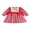 Red, variant on RUINIXCW Toddler Baby Girl Christmas Dress Outfit Infant Baby Girl Fall Winter Giangham Plaid Dress Clothes Cute Santa Tree Deer Embroidery Long Sleeve Ruffled Dress