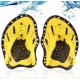 thumbnail image 1 of Swimming Paddles, 1 Pair of Yellow Paddles, Swimming Paddles, Silicone Swimming Paddles with Adjustable Straps, Swimming Training Equipment for Kids A, 1 of 5