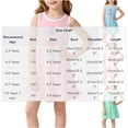 thumbnail image 3 of Cethrio Girls' Summer Nightgowns, Sleeveless Loose Printed Mid-length Girls' Sleepwear Blue Size 6-7 T, 3 of 5