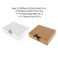 thumbnail image 4 of 10 Pieces Paper Gift Packaging Box with Ribbon Wedding Ceremony Engagement Cookie Candy Packing Case Portable Favor Boxes White 17x17x5cm, 4 of 9