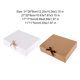 thumbnail image 3 of Caja de embalaje de regalo de papel de 10 piezas con cinta Ceremonia de boda Compromiso Galleta Caja de embalaje de dulces Cajas de favor Herramientas y accesorios para hornear Blanco 11x11x5cm Naiovety HA069690-04, 3 of 6