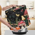 thumbnail image 1 of Xoenoiee Kitchen Appliance Accessories Dust Cover for 8 Qt Electric Pressure Cooker/Air Fryer/Rice Cooker/Steamer, Butterfly Snail Mushroom Print Pressure Cooker Cover with Handle and Pocket, 1 of 6