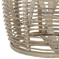 thumbnail image 5 of Home Square 18" Round Rattan Accent End Table in Gray and White Wash - Set of 2, 5 of 7