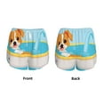 thumbnail image 2 of JUNZAN Cute Dog In Bath Print Women's Athletic Gym Running Shorts with Phone Pockets - Workout Shorts-Medium, 2 of 5