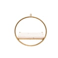 thumbnail image 4 of S/3 METAL & WOOD WALL SHELVES, GOLD/WHITE, 4 of 4