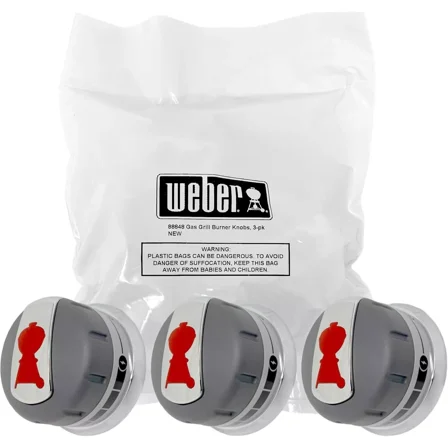 Weber 88848 Gas Grill Burner Knobs for Genesis Gas Grills 2011-2016