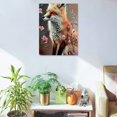 thumbnail image 5 of FCXZI Lovely Fox Indoor art wall decoration home is suitable for living room, bedroom, office, dining room, club decoration, can hang Canvas painting 12x16in, 5 of 5