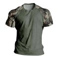 thumbnail image 5 of Men's T-Shirt, Short Sleeve Crew Neck Top with Raglan Sleeves for Casual Everyday Wear, 5 of 5