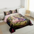 thumbnail image 4 of Feelyou Kawaii Anime Princess Bedding Comforter Set for Kid, Cartoon Easter Eggs Twin Comforter Sets, Sprint Butterfly Floral Reversible Bedding Set, Ultra Soft Bedroom Decor, 2-Piece, 4 of 9