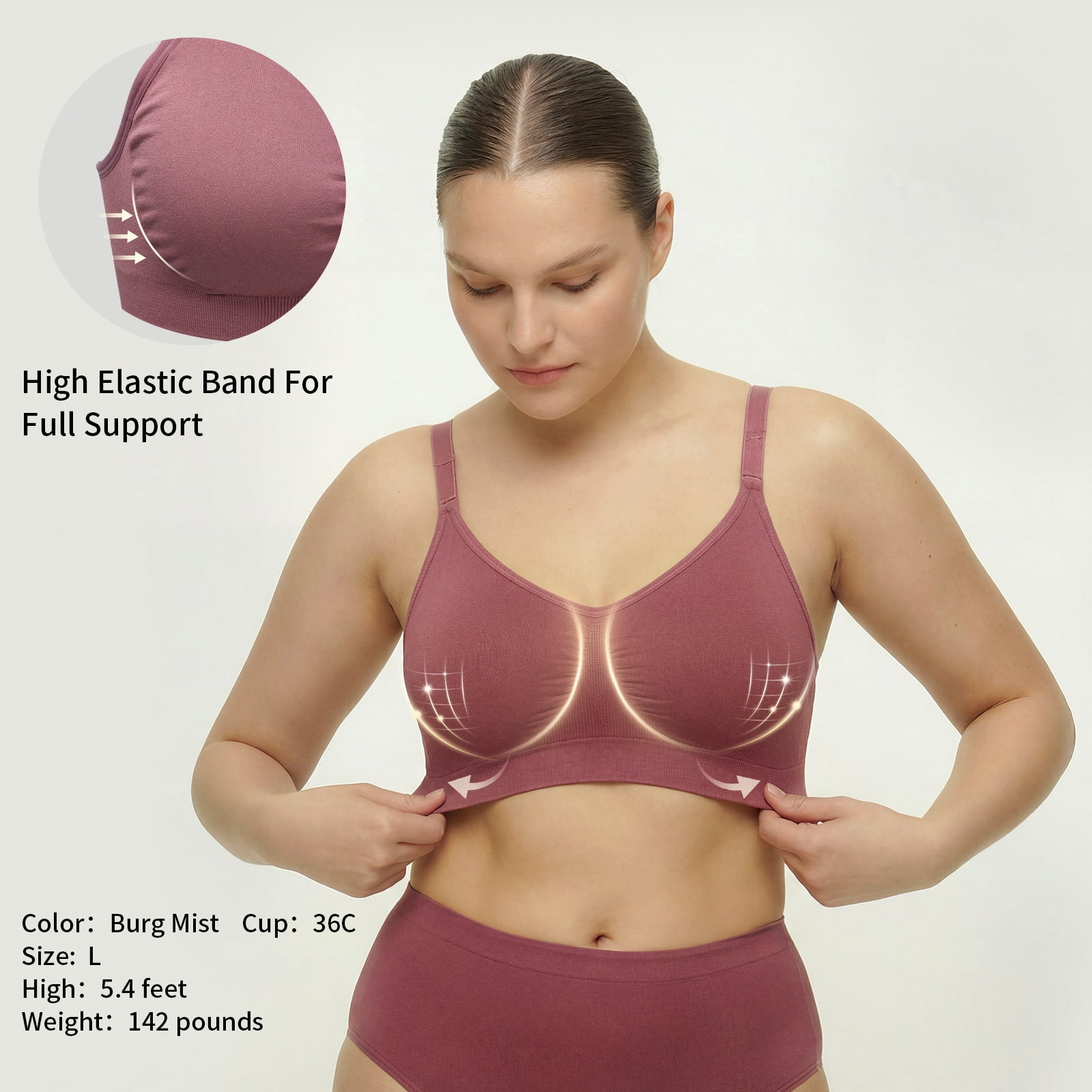Under Control Seamless Maternity & Nursing Bra, 4-Pack S Size