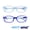 Blue+Dark Blue, variant on LAMBBAA Kids Blue Light Blocking Glasses 2 Pack Square Flexible Frame UV400 Protection Anti Blue Ray Computer Glasses Anti Glare Eyewear for Boys Girls Age 3-12 (Blue Black Pink)