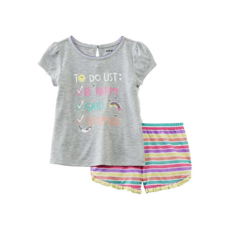 Joe Boxer Infant & Toddler Girls To dot List Pajamas Top & Shorts Sleep