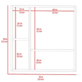 thumbnail image 7 of JERFIT Over The Door Medicine Cabinet with Mirror, 4 Adjustable Shelves, Double Door Storage Organizer for Bathroom, Gray, 7 of 7