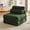 Olive Green, variant on Pinmoco Folding Sofa Bed, Corduroy Convertible Sleeper Sofa with Pillow, Foldable Chair Bed with Back Support for Living Room & Bedroom, Black