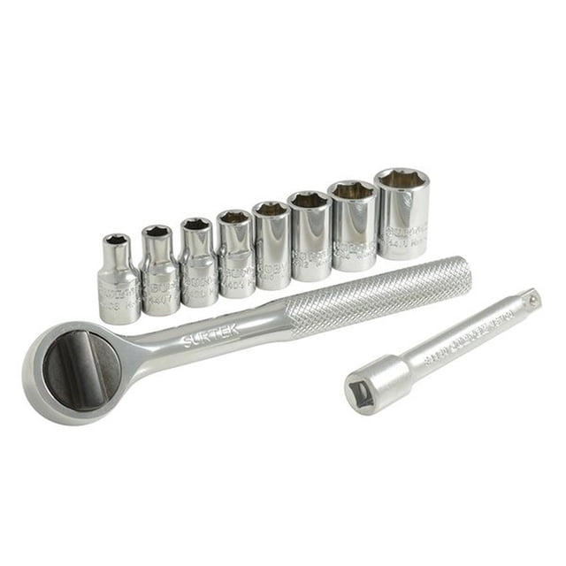 Juego de 10 Dados y Accesorios SURTEK 1/4In A03S