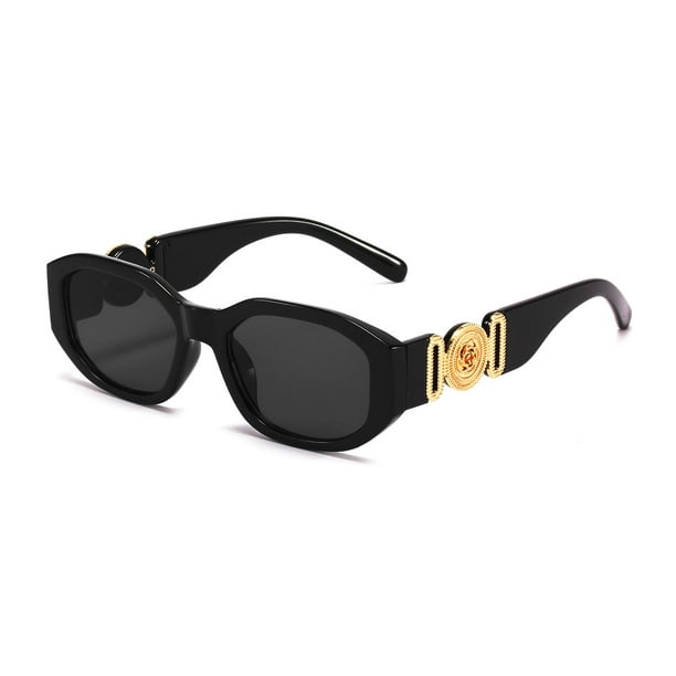 Gafas de sol retro rectangulares BUTABY para mujer en color negro
