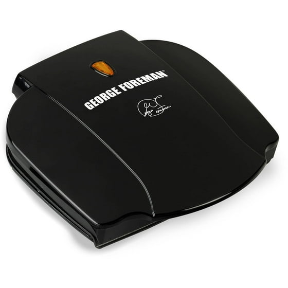 Foreman 2Serving Classic Plate Grill , Black , GR0036B