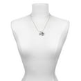 thumbnail image 2 of Delight Jewelry Silver-tone Purple Plumeria Flower - Silvertone Senior Class of 2026 Dome Necklace, 18", 2 of 5