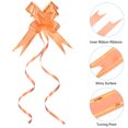 thumbnail image 4 of Unique Bargains 2.8inch Pull Bows Present Wrapping String Bows Ribbon Gold Thread Style Orange 40 Pack, 4 of 6