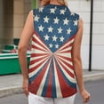 thumbnail image 5 of 4Th Of July Outfits for Women 250th Anniversary USA T-Shirt Womens Sleeveless Shirts Printed Golf Polo Shirts, 5 of 5