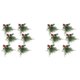 thumbnail image 1 of Juego de 12 Servilleteros Navideños, Servilleteros con Conos de Pino Artificiales, Ramas, Decoración de Bayas Rojas, 1 of 5