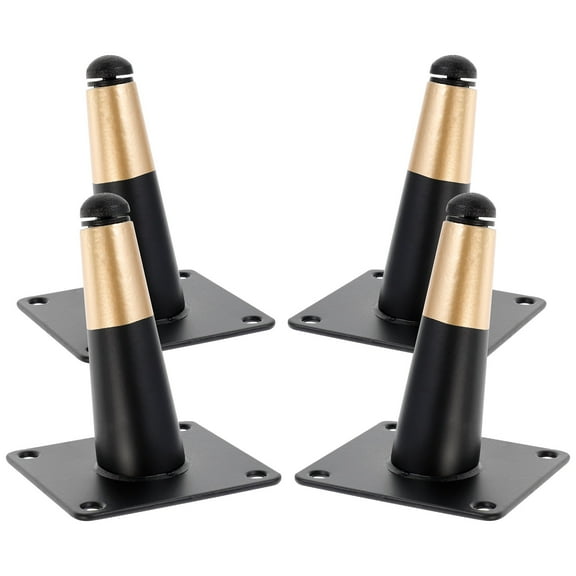 HEALEEP 4pcs Metal Coffee Table Legs for Home Use 10x8cm