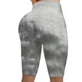 thumbnail image 2 of Gibobby Yoga pants cortos mujer Pantalones elásticos Pantalones cortos Fitness Leggings Arrugado Tie-dye Mujeres Running Yoga Biker Yoga Pantalones(Gris,CH), 2 of 5