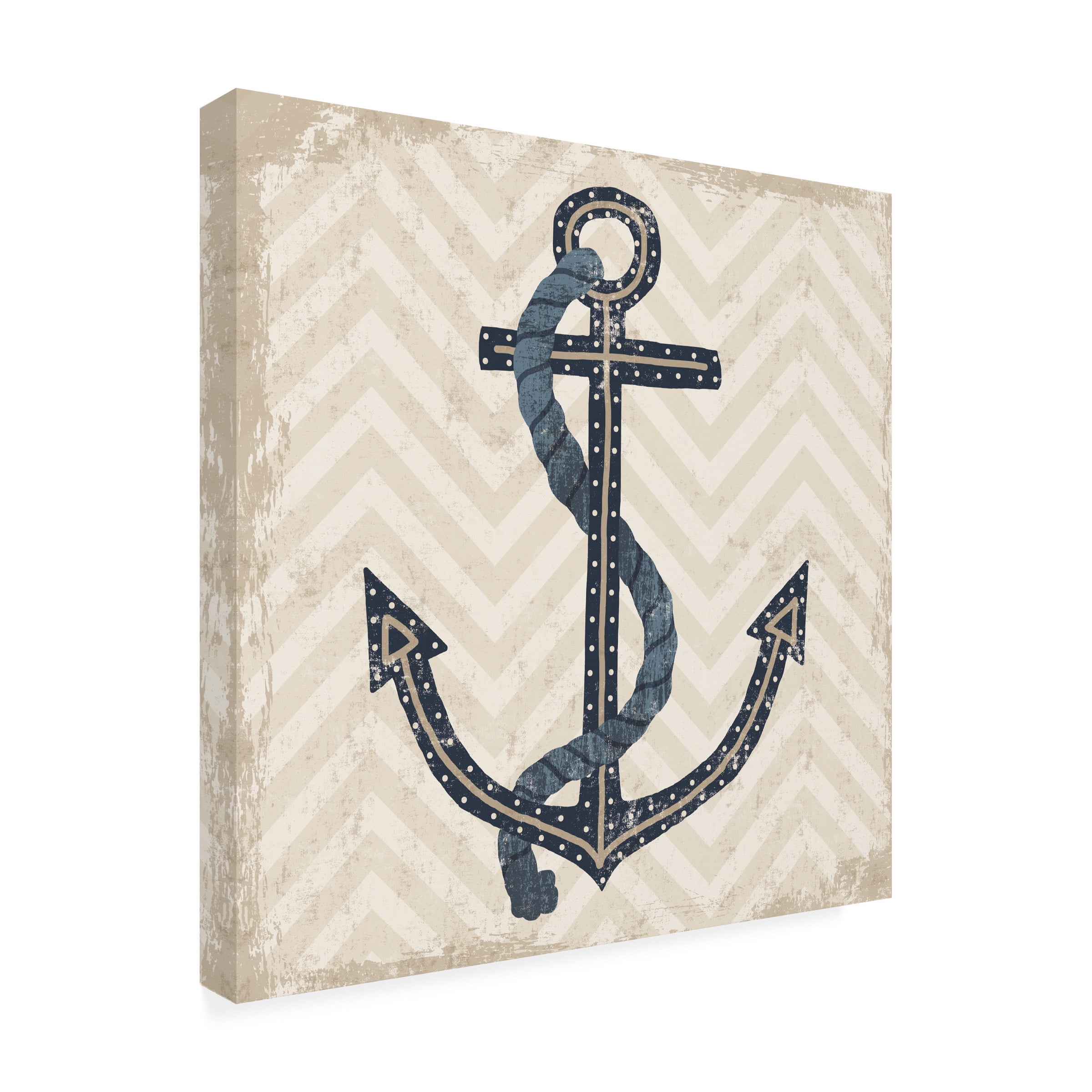 Trademark Fine Art 'Nautical Anchor' Canvas Art by Michael Mullan