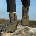 thumbnail image 4 of LASUDRAA Mens Womens Hiking Boots Wide Toe Box Zero Drop Sole Ankle-High Boots, 4 of 10