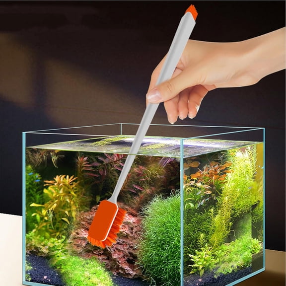 Fish Tank Cleaner - Algae Scraper for Glass Aquariums - Brush & Scrubber Tool for Cleaning Glass and Acrylic Aquariums.