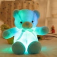 thumbnail image 5 of El Cambio de Color de las Luces de Vacaciones Llevó la Figura Del Oso con el Arco de la Luz de la Cinta para las Noches Acogedoras, Material de Peluche Suave, Regalo Seguro para Niños, 5 of 5