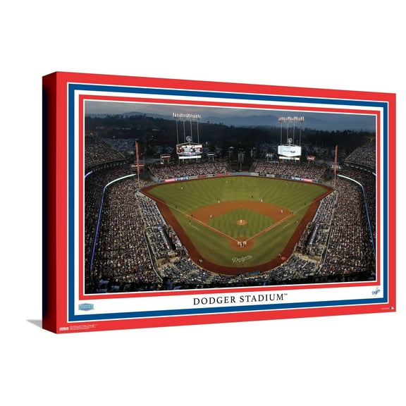 MLB Los Angeles Dodgers - Dodger Stadium 22 Canvas Wall Poster, 14.725" x 22.375"