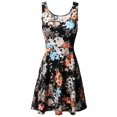 thumbnail image 1 of Women's Floral Flare Sleeveless Dress MADE in USA, 1 of 3