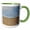 Green/White, variant on 3drose, France, Provence, Sault, Hillsides of Wildflowers., 11oz Two-tone Red Mug