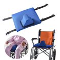 thumbnail image 4 of Wswqop Wheelchairs Seat Cushion Mat with Straps with Straps High Density Foam Blue, 4 of 9