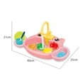 thumbnail image 3 of Juguetes para fregaderos de cocina de agua corriente para y Cerdo rosa SM SunniMix Juguetes de fregadero de cocina, 3 of 7