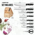 thumbnail image 2 of Farberware Edgekeeper 16-Piece Triple-Rivet Cutlery Block Set with Built-in Sharpener, Black, 2 of 8