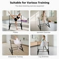thumbnail image 6 of S-HOME Professional Solid Wood Ballet Barre Adjustable From 31.5 To 39.5 Inches Portable Design For Dance Studios Easy Use Ballet Training, Black, 6 of 9
