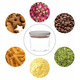 thumbnail image 4 of Contenedores de almacenamiento de alimentos, tarros de vidrio apilables para organización Levamdar CPB-DE-WX503-6, 4 of 6