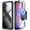 Black, variant on Poetic Guardian Case for Samsung Galaxy A37 5G, 20 FT Mil-Grade Drop Tested | Tempered Glass Screen Protector,Full-Body Hybrid Shockproof Cover with Screen Protector for Galaxy A37, Black/Clear