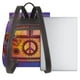 thumbnail image 3 of Disketp Peace And Love Mochila de Cuero para Mujer, Bolso de Espalda Antirrobo con Estilo para Viaje, Trabajo y Uso Diario, 3 of 4