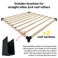 thumbnail image 3 of DIY Modern Pergola Kit for Up to 12x14 Pergola for Hot Tub, Outdoor Kitchen or Patio - Steel 4x4 Brackets for Pergola Build (Lumber Not Included), 3 of 5