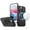 Black, variant on Designed for Apple iPhone 8 Plus /7 Plus Full Coverage with Camera Window, Magnetic Circle, Rotatable Ring Stand, MagSafe Compatible, Shockproof Hybrid Protectiv Phone Case Cover - Black