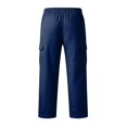 thumbnail image 7 of Sweat Pants for Mens Lounge Casual Joggers Workout Flared Loose Fit Gym Wide Leg Solid Oversized Relaxed Fit, 7 of 7
